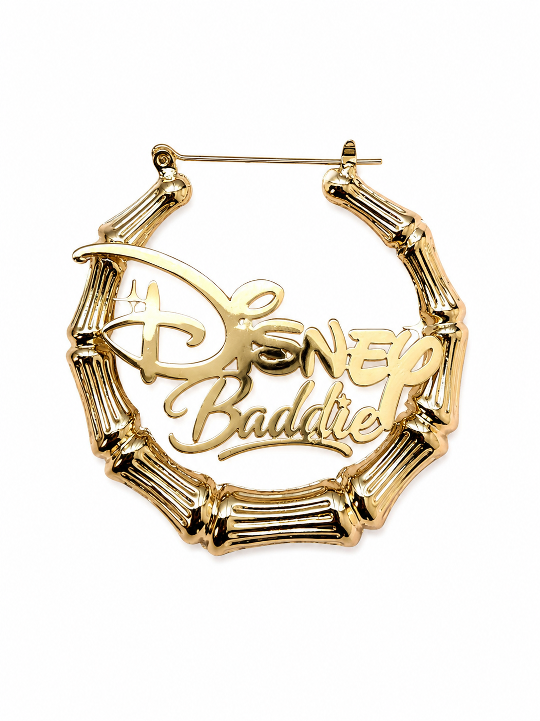 Made to order Disney Baddie hoop earrings.
