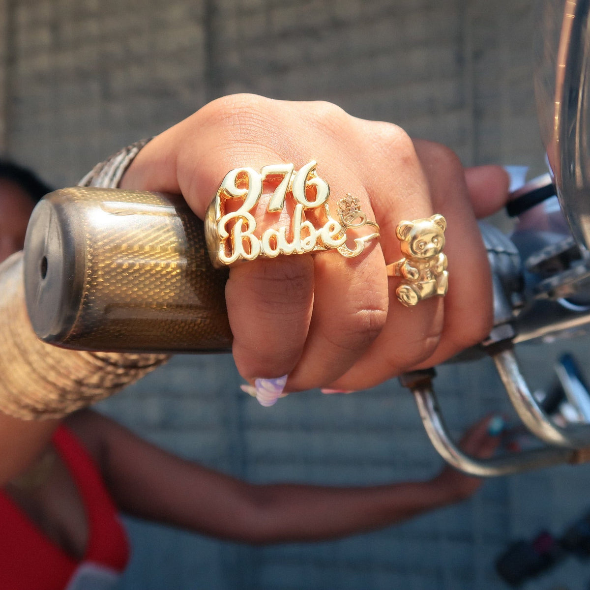 Personalize Chunky Name Ring