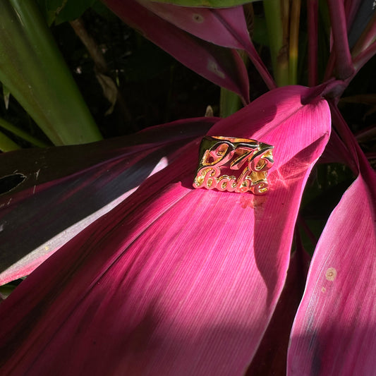 Personalize Chunky Name Ring