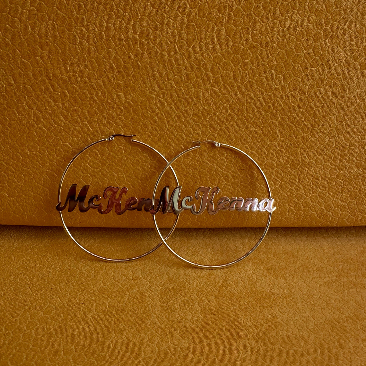 Personalize Classic hoop earrings